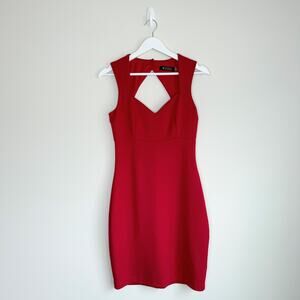 Red Guess Bodycon Cocktail Dress